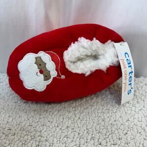 Toddler Santa Slipper Socks Red 4T-5T Carter's Just One You New Soft Polyester